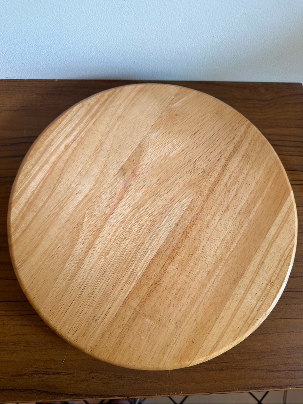 Vintage Solid Wood Wooden Spinning Lazy Susan